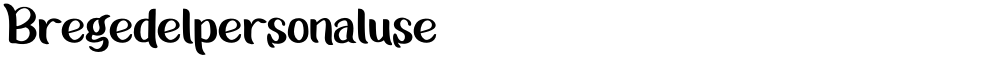 Bregedelpersonaluse