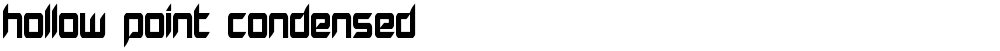 Hollow Point Condensed