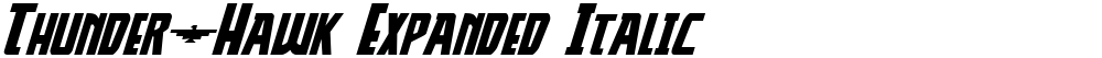 Thunder-Hawk Expanded Italic