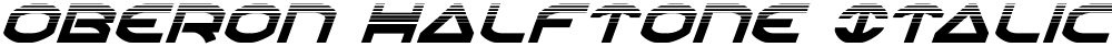 Oberon Halftone Italic