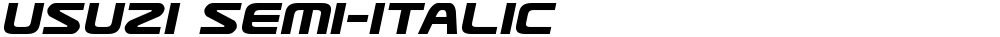 Usuzi Semi-Italic