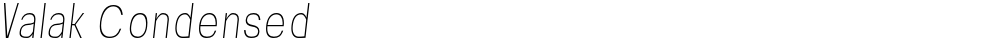Valak Condensed