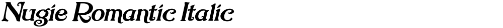 Nugie Romantic Italic