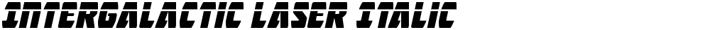 Intergalactic Laser Italic