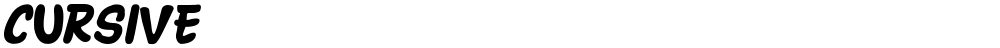 CURSIVE