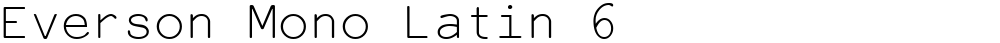 Everson Mono Latin 6