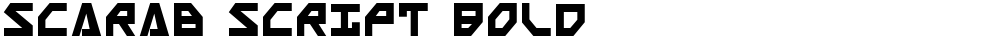 Scarab Script Bold