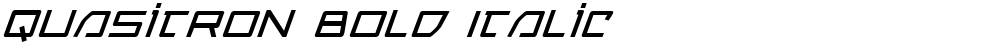 Quasitron Bold Italic