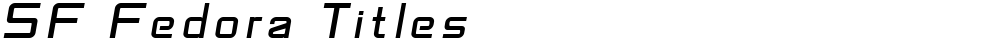 SF Fedora Titles