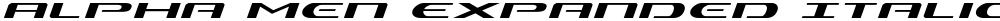 Alpha Men Expanded Italic