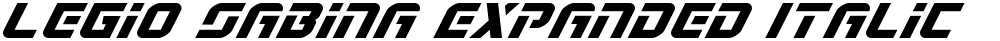 Legio Sabina Expanded Italic