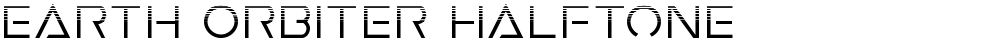 Earth Orbiter Halftone