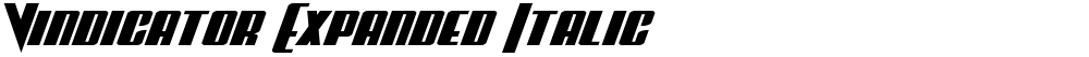 Vindicator Expanded Italic