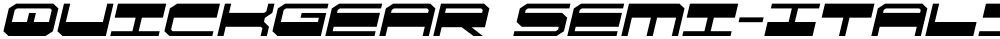 QuickGear Semi-Italic
