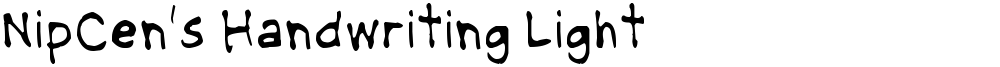 NipCen's Handwriting Light