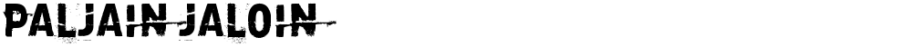 Paljain jaloin