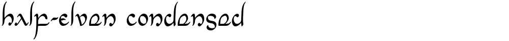Half-Elven Condensed