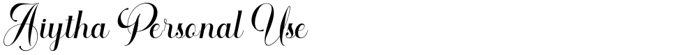 Aiytha Personal Use