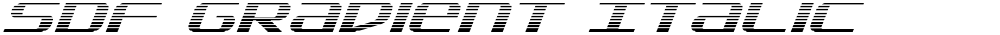 SDF Gradient Italic