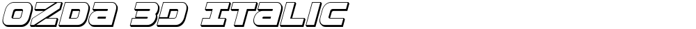 Ozda 3D Italic