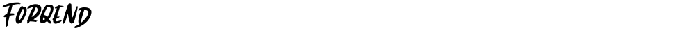 Forqend