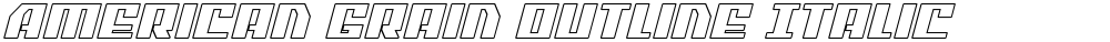 American Grain Outline Italic
