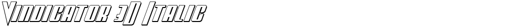 Vindicator 3D Italic