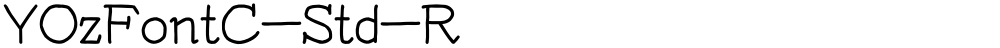 YOzFontC-Std-R