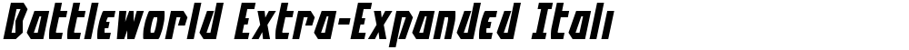 Battleworld Extra-Expanded Italic