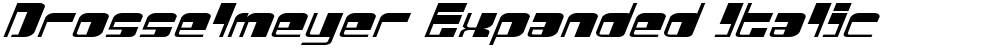 Drosselmeyer Expanded Italic