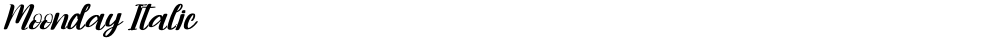 Moonday Italic
