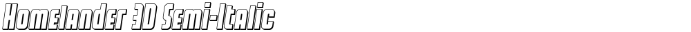 Homelander 3D Semi-Italic