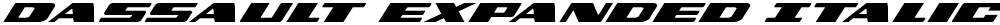 Dassault Expanded Italic
