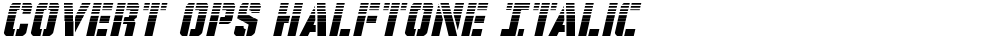 Covert Ops Halftone Italic