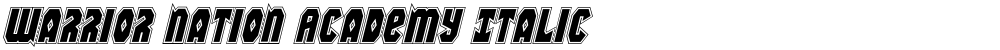 Warrior Nation Academy Italic