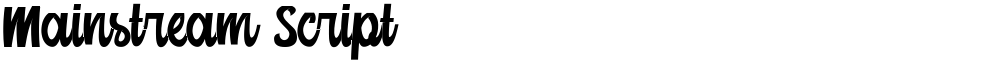 Mainstream Script
