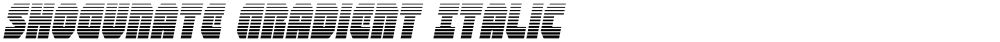 Shogunate Gradient Italic