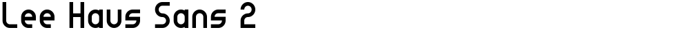 Lee Haus Sans 2