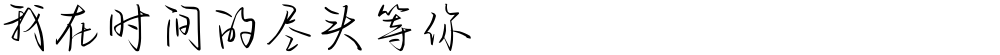 我在时间的尽头等你