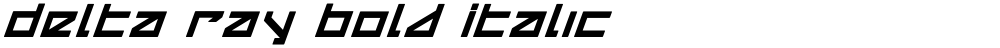 Delta Ray Bold Italic