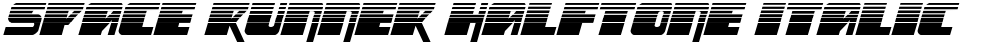 Space Runner Halftone Italic