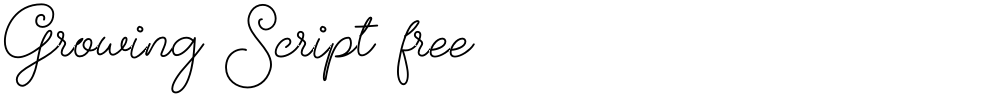 Growing Script free