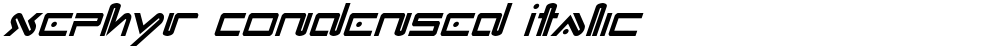 Xephyr Condensed Italic