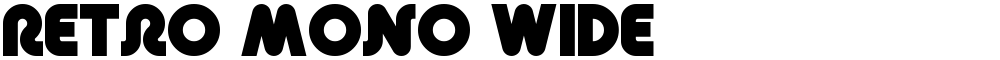 Retro Mono Wide