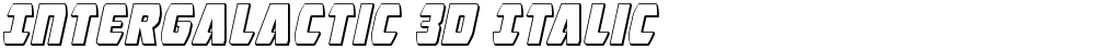 Intergalactic 3D Italic