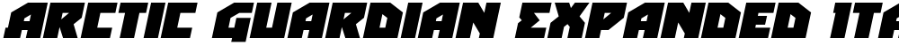 Arctic Guardian Expanded Italic