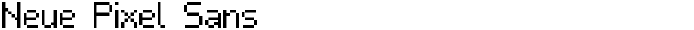 Neue Pixel Sans