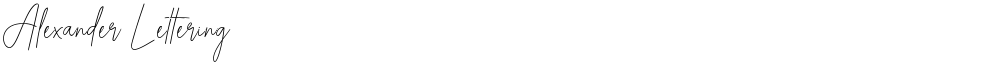Alexander Lettering
