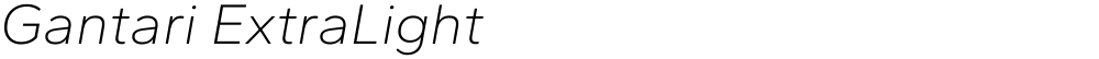 Gantari ExtraLight