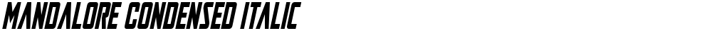 Mandalore Condensed Italic